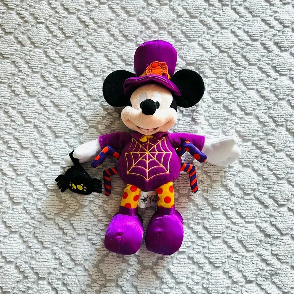 Disney Original Mickey Mouse Halloween Outfit Stuffed Animals Plush Spider - Picture 1 of 14